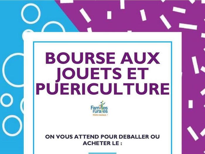 Bourse aux jouets et puériculture