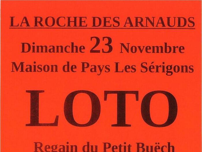 Loto du Regain du Petit Buëch