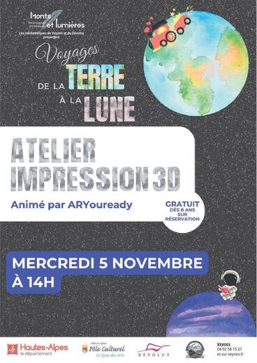 Festival Monts et Lumières : Atelier impression 3D_Veynes - Photo 0