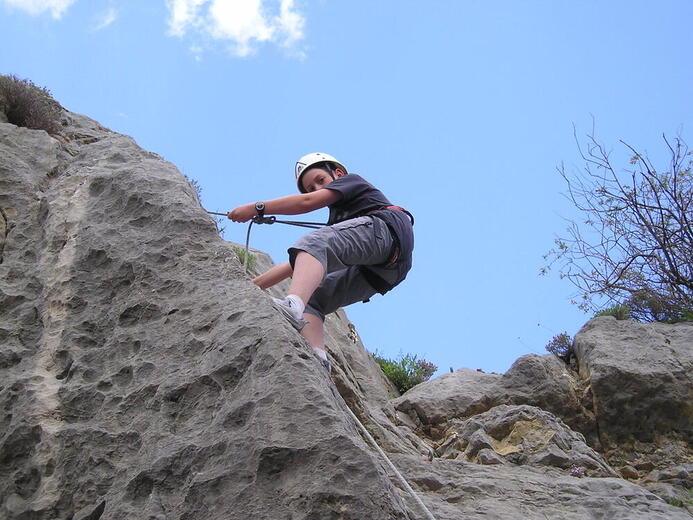 Initiation Escalade avec Eric Fossard Bleu Montagne - Photo 1