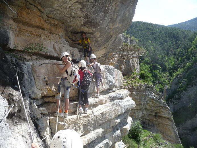 Via Ferrata d'Agnielles avec Eric Fossard Bleu Montagne. - Photo 2