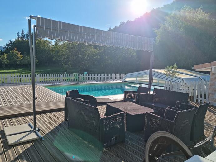 terrasse avec piscine - Photo 3